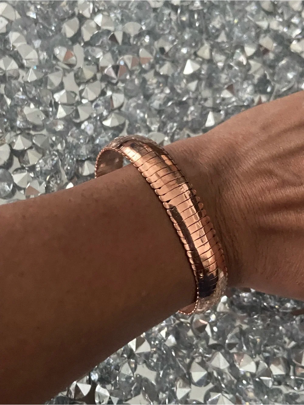 19 Cooper Rose Gold Flexible Stretch Bracelet For protection & frequency